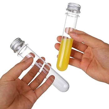 Amazon | サムコス 試験管 プラスチック 容器 40ml アルミ蓋付き